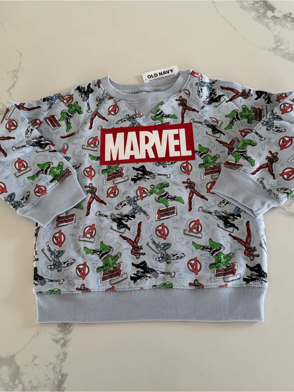 Marvel Avengers Superheroes Sweatshirt Toddler Boy 3T